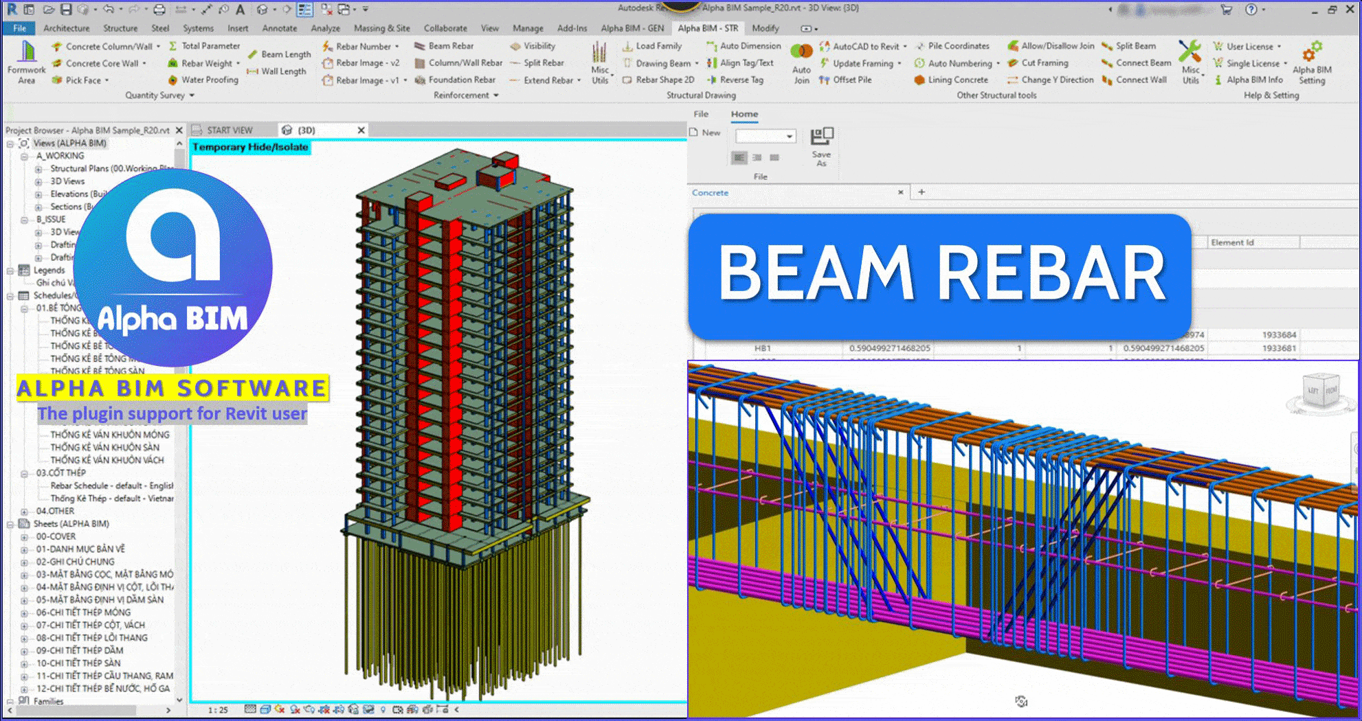 Giới thiệu về Alpha BIM plugin - Revit Tool | Revit Plugin | Revit Add-in